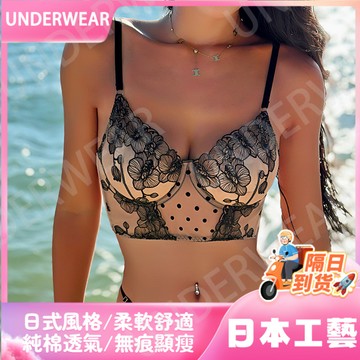 🚀虧本到貨🚀日本🇯🇵法式長款魚骨性感蕾絲胸衣超薄大胸顯小美背內衣聚攏馬甲式文胸罩