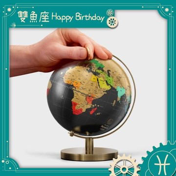 實現環遊世界夢想【suck UK】桌上型刮刮樂地球儀 - 小型 雙魚座生日好禮 居家擺飾 旅行足跡 旅遊標記 刮刮地球儀 開啟環球冒險 旅遊樂趣 旅行愛好 送禮推薦