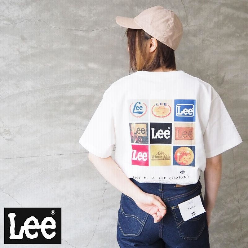 Lee リー Tシャツ レディース S/S TEE LT3012 半袖 プリントTシャツ 白