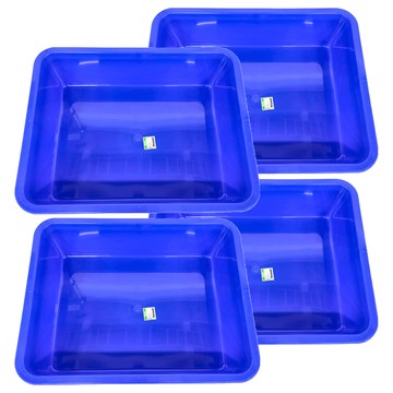 KEYWAY 聯府 550密林 置物籃/收納籃  48.5 x 38.3 x 12.5cm  藍色  4個