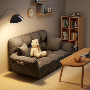 懶人沙發小戶型可躺可睡網紅臥室公寓家用出租床邊雙人榻榻米沙發 c8142