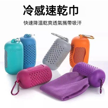 【台灣出貨】 速乾涼感毛巾 便攜式毛巾 速乾毛巾 涼感巾 冰涼巾 冷感毛巾 戶外運動毛巾 冰涼巾 冰毛巾