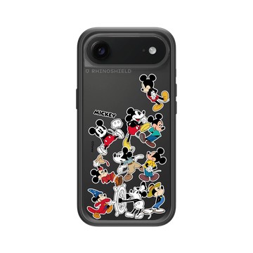 iPhone Air Mod NX -邊框背蓋組合 (相機按鈕) 黑 - 迪士尼-米奇 Mickey - Sticker-各種米奇