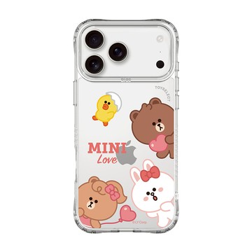 【正版授權】LINE FRIENDS MINI-轉圈圈抗黃防摔MagSafe iPhone手機殼