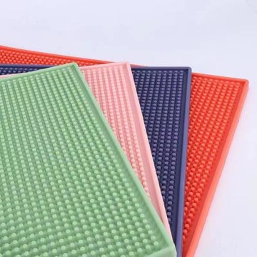 加厚吧臺墊瀝水墊水墊子吧廚房防滑墊防燙杯墊篆刻工作墊餐桌硅膠