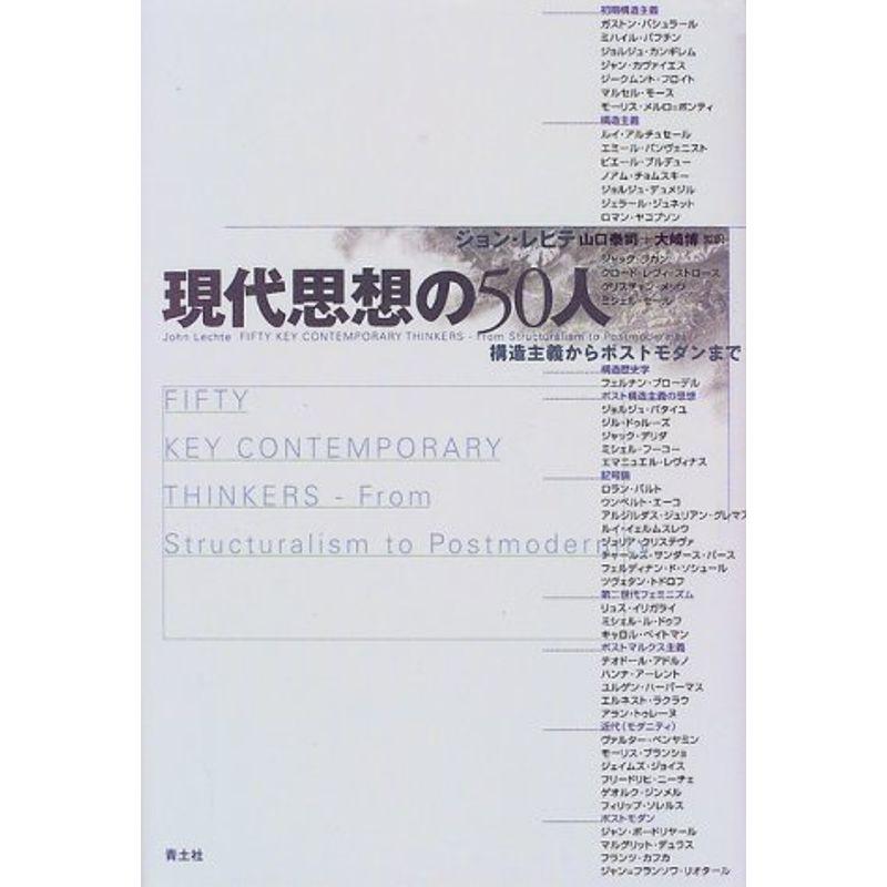 現代思想の50人 構造主義からポストモダンまで