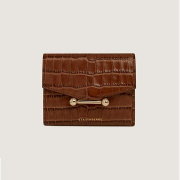 Strathberry - Mosaic Trifold Wallet - Brown