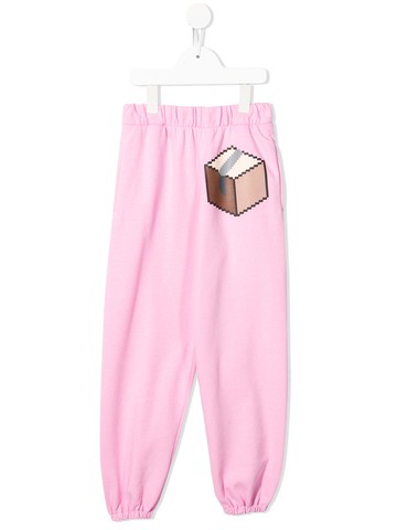 Natasha Zinko Kids - Queen of the Boxes track pants - kids - Cotton - 4 yrs - Pink