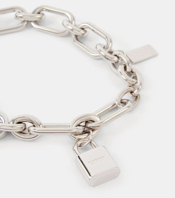 Acne Studios Logo pendant chain necklace