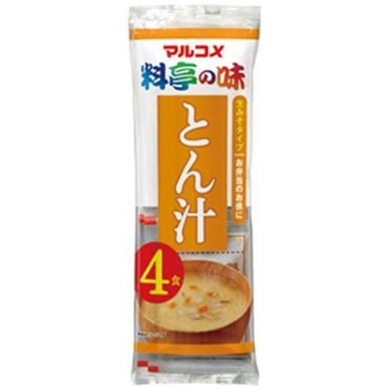 マルコメ 生みそ汁 料亭の味とん汁 4食×12袋 ×4セット