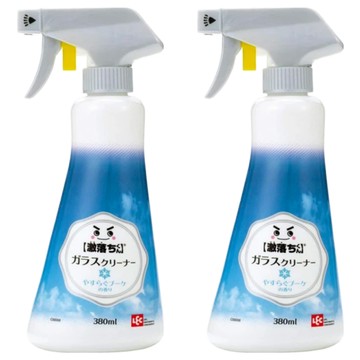 LEC 激落君 玻璃用泡沫噴霧清潔劑 380ml 花香 窗戶/鏡面/玻璃盒清潔  2瓶