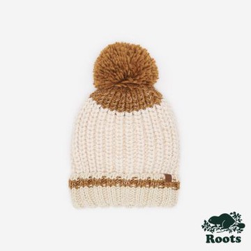Roots 配件- CHUNKY CABIN 球球毛帽-燕麥色