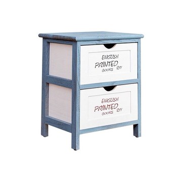 DAYNEEDS 日需百備~麗莎地中海風二層抽屜櫃G999_2L(1入)  ※限宅配／無貨到付款