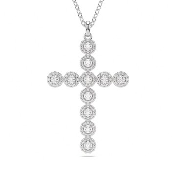 SWAROVSKI 施華洛世奇 Insigne 優雅時尚十字形項鍊(5675573)