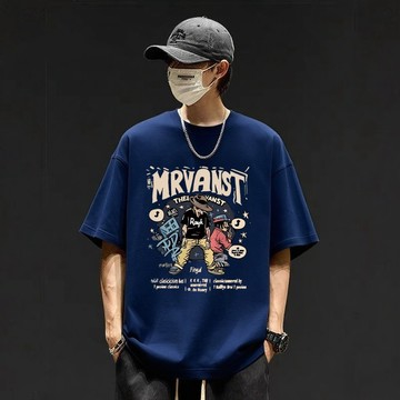 隔日達『高質感💯 帥氣男裝』潮牌上衣 美式上衣 大尺碼上衣 t恤短袖 美式衣服 短袖t恤男 純棉 重磅短t 0024