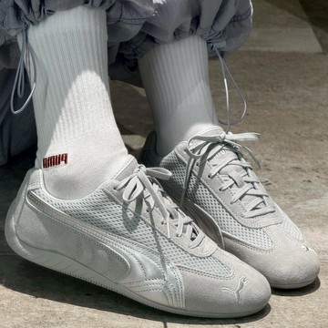 PUMA SPEEDCAT PREMIUM 淺灰 液態銀 網布 麂皮 403902-02