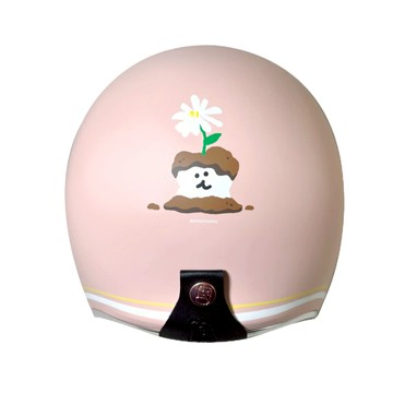 NIKKO 安全帽 N-401 DINOTAENG#48 莓果森林 (粉) 皮革內裡 全拆洗 復古帽 銀色邊條 半罩