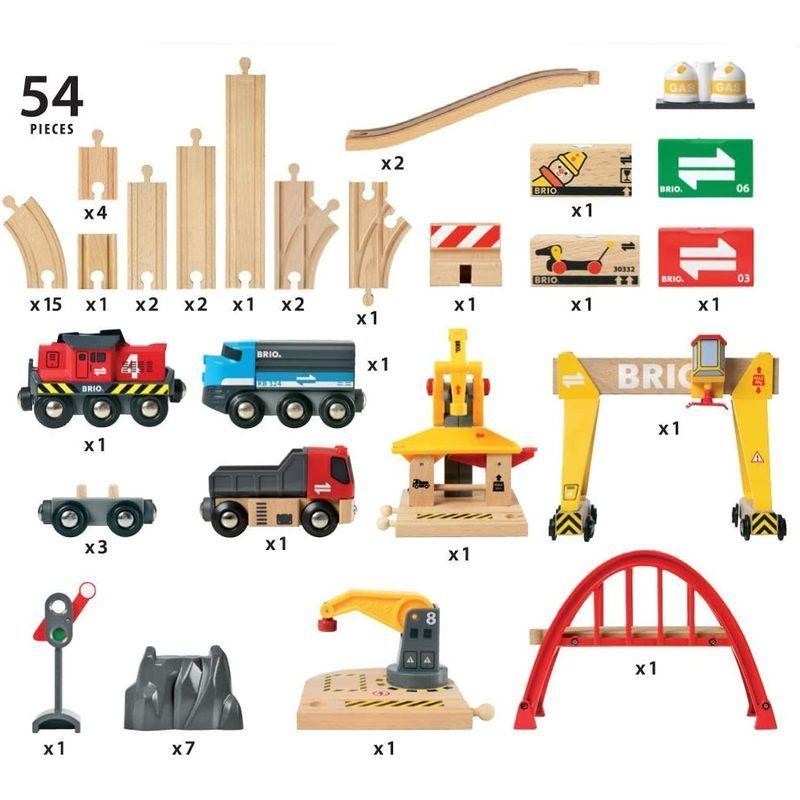 BRIO ( ブリオ ) WORLD カーゴレールデラックスセット 全54ピース 対象