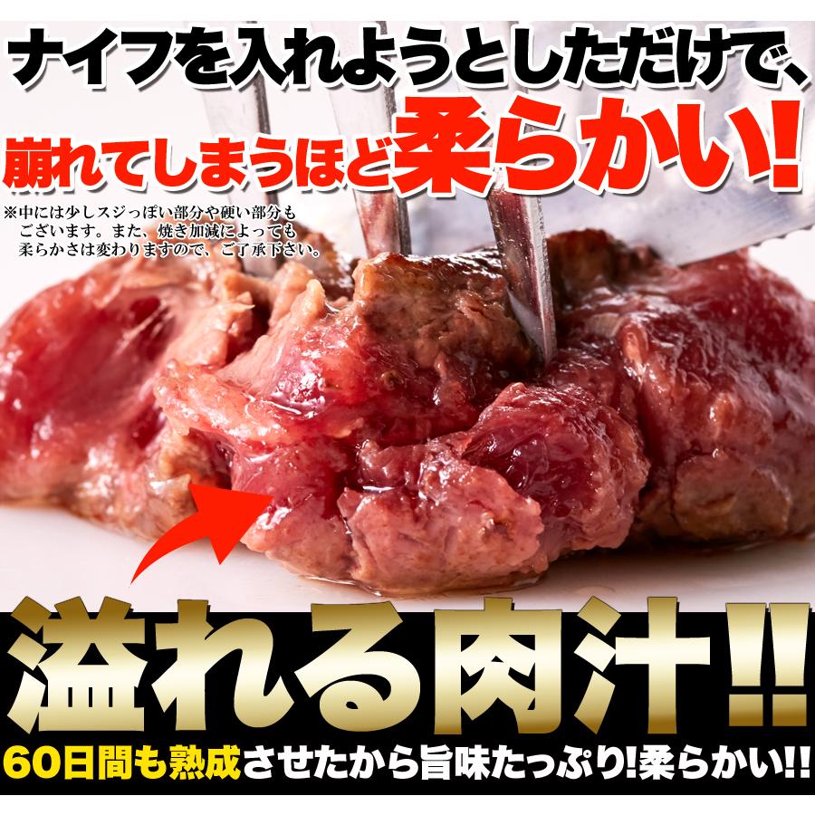 60日間熟成 柔らかジューシー 熟成牛 ヒレ肉 サイコロステーキ カット 1kg 冷凍  訳あり 送料無料