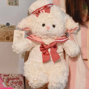 🐑安撫小羊絨毛公仔｜睡眠陪伴抱枕 安撫小羊玩偶 可愛毛絨玩具 毛絨公仔 毛絨玩偶 小羊毛絨公仔 睡覺抱枕娃娃 禮物