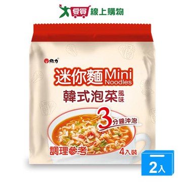 維力迷你麵韓式泡菜風味20g*4【兩入組】【愛買】