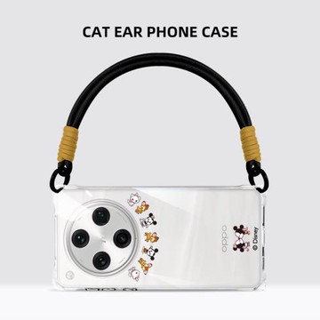 【Disney正版】適用OPPO Find X8手機殼新款潮牌米奇斜挎可背OPPO Find X8Pro可愛卡通超薄硅膠保護套帶掛繩