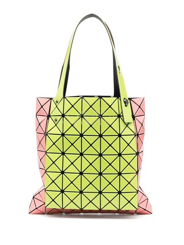 Bao Bao Issey Miyake - two-tone geometric tote bag - unisex - PVC - One Size - Yellow