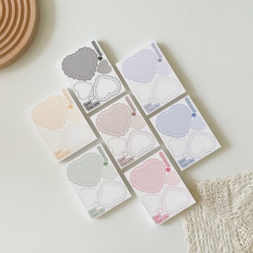 可愛的心形相框剪貼簿便箋紙