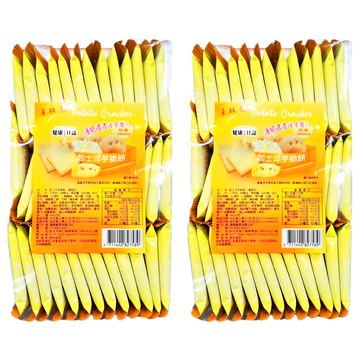 HEALTH DAILY 健康日誌 起士洋芋脆餅 (量販包)  濃濃洋芋香和起士美味加倍  薄脆薯片爽口好滋味  408g  2組