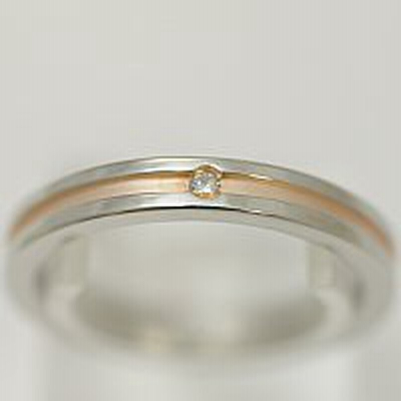 Vie ステンレス ペアリング 結婚指輪 マリッジリング レディース販売 サージカルステン製 細身のピンクのリング ダイヤモンド筆記体 通販 Lineポイント最大1 0 Get Lineショッピング