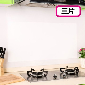 廚房耐熱透明防油壁貼-3片