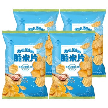 Want Want 旺旺 Got Rice 脆米片喜馬拉雅鹽口味  60g  4包