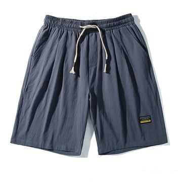 日系寬鬆仿麻抽繩短褲 / 舒適透氣薄款 / 棉麻短褲 / 5色 / L-8XL / 大尺碼【QTJBYBL618】