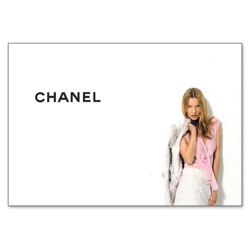 額装済マット作品/2004 CHANEL KATE MOSS(ケイトモス）KARL LAGERFELD