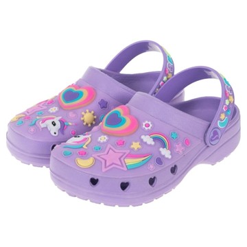 SKECHERS 兒童款 HEART CHARMER D楦涼拖鞋 308406LLVMT  23.5cm  紫色