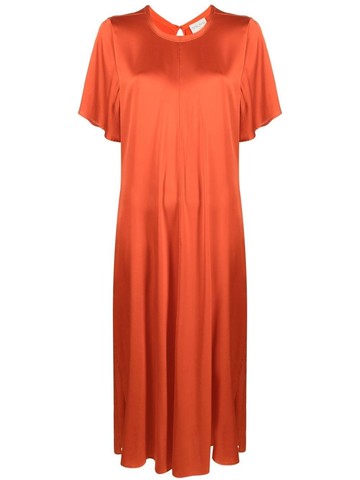 Forte Forte Stretch Silk Satin Maxi T-Shirt Dress