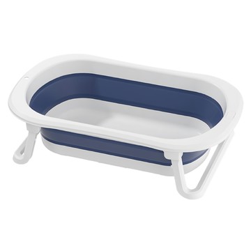 哩哩摳摳 LILIKOKO 嬰兒澡盆 藍色 可折疊 環保材質 防滑設計 多功能用途  1個