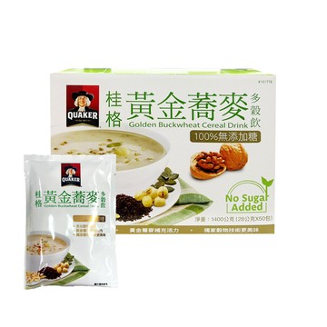 quaker桂格無糖黃金蕎麥多穀飲28gx50入(101776ls)