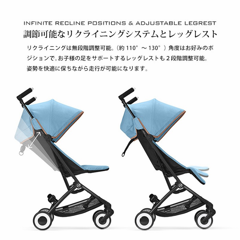 サイベックス リベル ベビーカー 2023 最新 軽量 ビーチブルー
