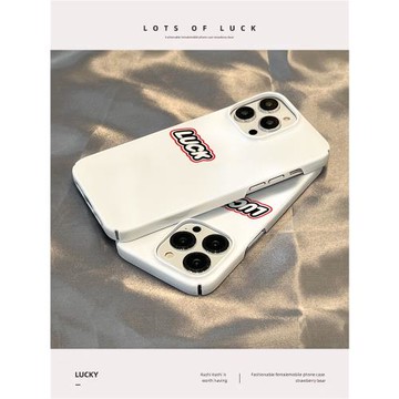 適用于蘋果17promax手機殼15菲林英文luck新品套網紅xs高級男女款xr全包防摔11/12pro外iphone13硬14薄16plus