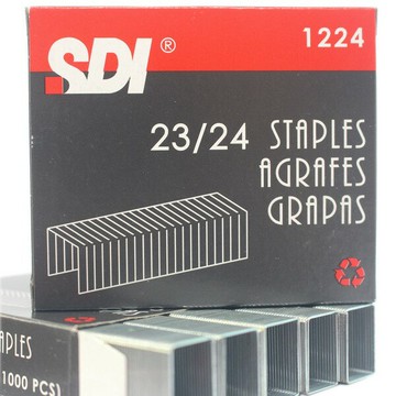 SDI 手牌 23/24 重力型釘書針 1224 /一小盒1000PCS入(定140) 訂書針-順【APP滿額下單10%點數(單一帳號最高1000點)】4/30止
