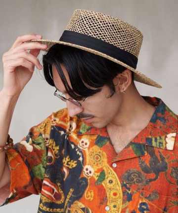 SaibabaEthnique【熱門預購】拉菲草平頂草帽(2色)CKOP6122