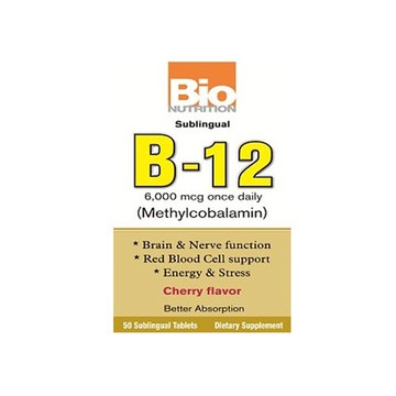B12 Sublingual 50 Tabs by Bio Nutrition Inc