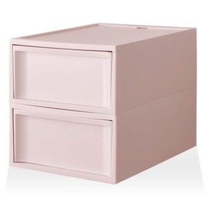 【RISU】北歐風堆疊抽屜櫃組(加大版) M -粉紅色