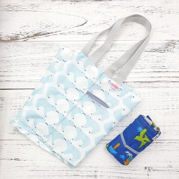 S14-環保雙杯樂享袋 超輕量飲料袋 一杯=二杯 早餐袋 二格袋