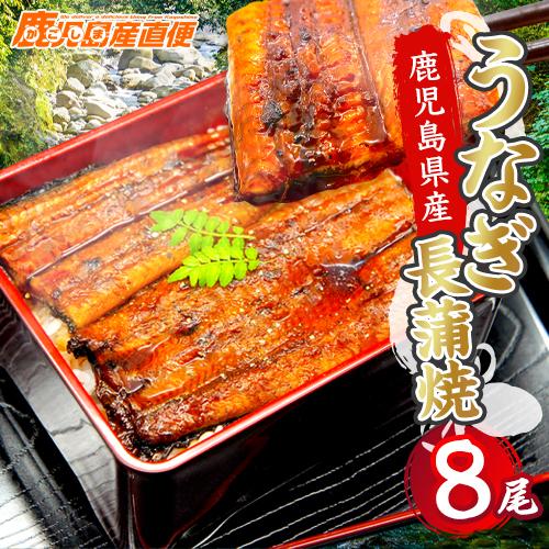 国産 うなぎ 蒲焼き メガ盛り 約140g×8尾セット 鹿児島県産 送料無料 ギフト