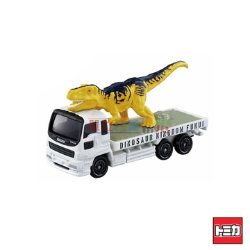 『 單位日貨 』日本正版 TOMICA 多美 X 福井県 限定 特注 恐龍博物館 恐龍 運輸車 暴龍