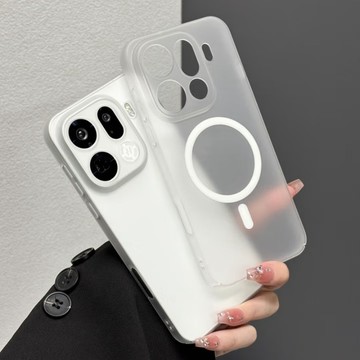 磨砂冰霧 超薄磁吸 PC硬殼 適用於OPPO Find X9 Pro Reno 15Promax 14Pro  膚感殼