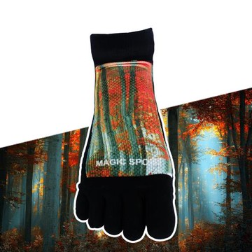 美肌刻Magicsport-【抗菌除臭五趾襪】#020【19Y20W04】除臭襪 五指襪 短襪 圖案襪 男女襪  機能短襪 抗菌襪 台灣製造