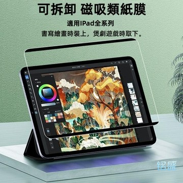 類紙膜 磁吸可拆卸 適用 iPad Pro M5 Air 2025 11吋 mini 7 8.3吋 11代 10 9 8
